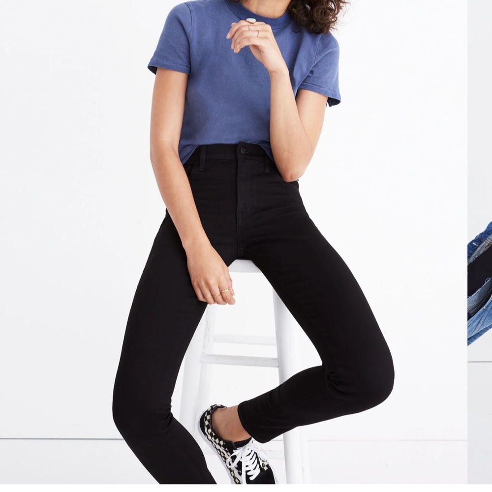 Black Madewell Roadtripper Stretch Skinny Jeans